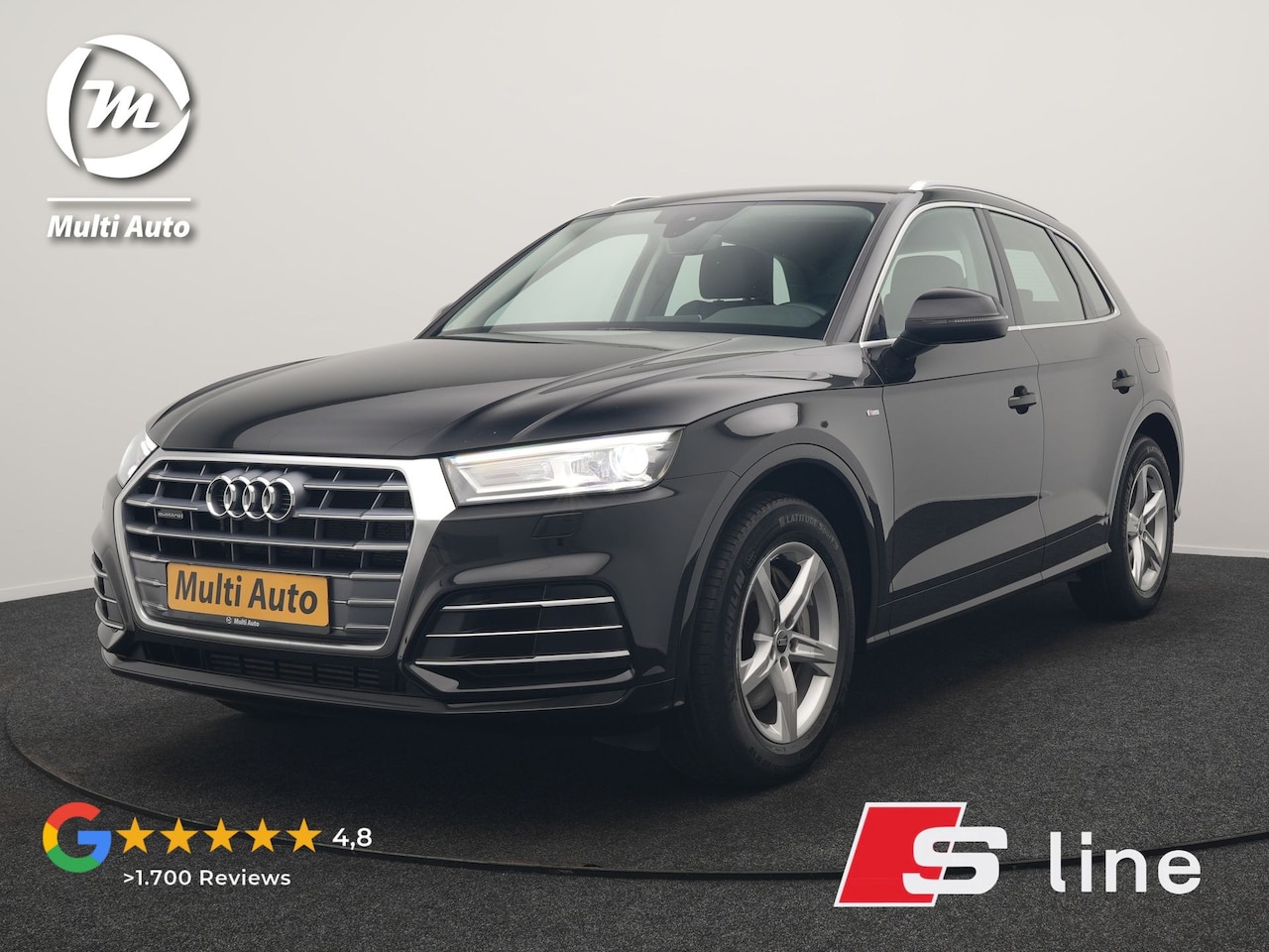 Audi Q5 - 50 TFSI e Quattro S Line PHEV 300pk Dealer O.H. | Trekhaak Af Fabriek | Luchtvering | Alca - AutoWereld.nl