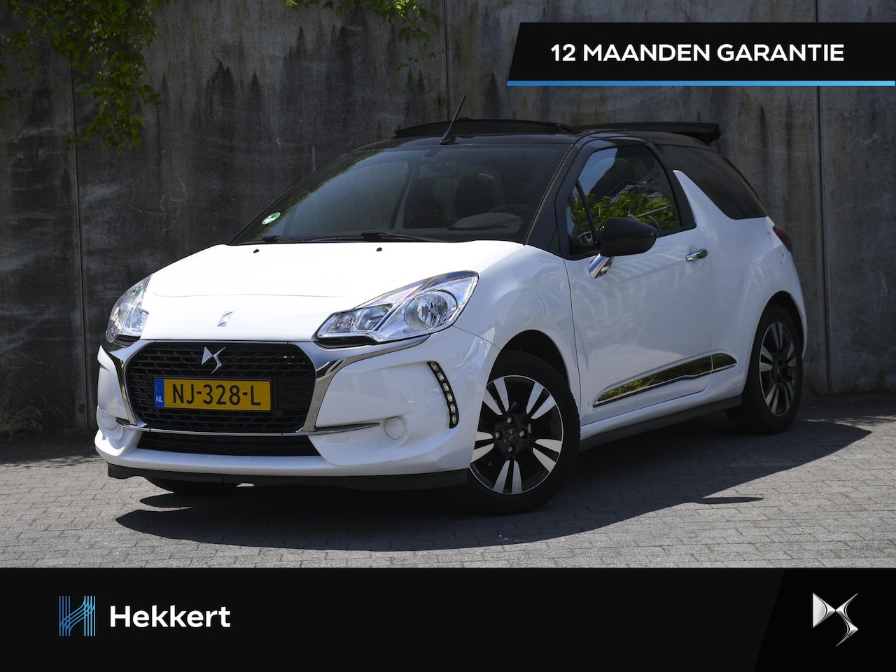 DS 3 Cabrio - So Chic 1.2 PureTech 82pk SOFT-TOP | 16''LM | APPLE-CARPLAY | AIRCO | 12 MND GARANTIE - AutoWereld.nl