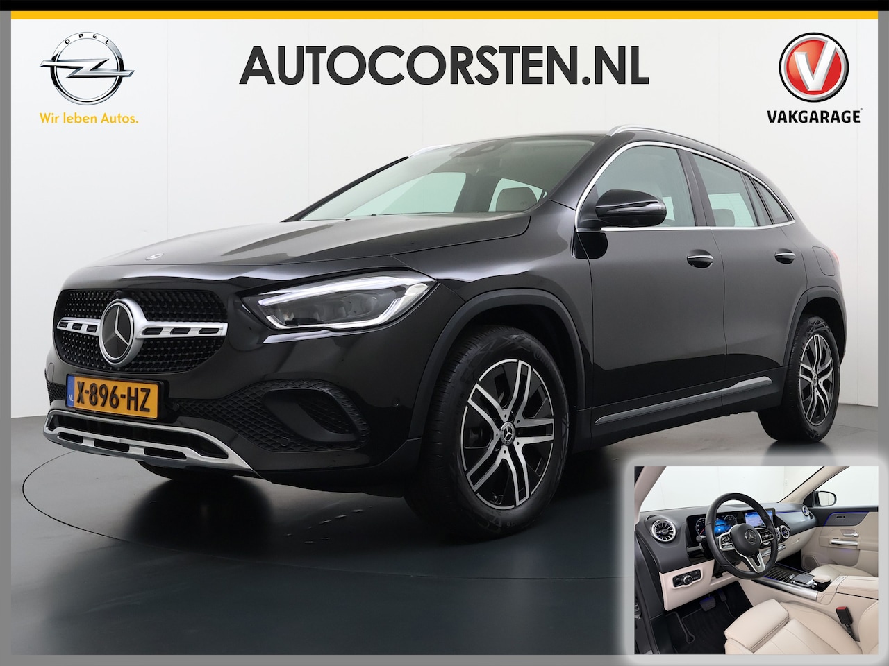 Mercedes-Benz GLA-Klasse - **Gereserveerd** 250e 218PK Hybride Leder+Massage+Verwarming Camera Adap.Cruise Apple Carp - AutoWereld.nl