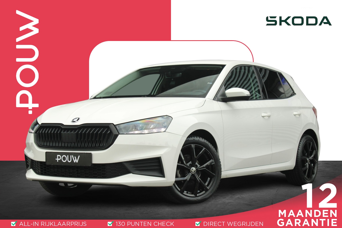 Skoda Fabia - 1.0 TSI 95pk Black Edition | Trekhaak | 17” Glossy Black Allseason | Apple CarPlay & Andro - AutoWereld.nl