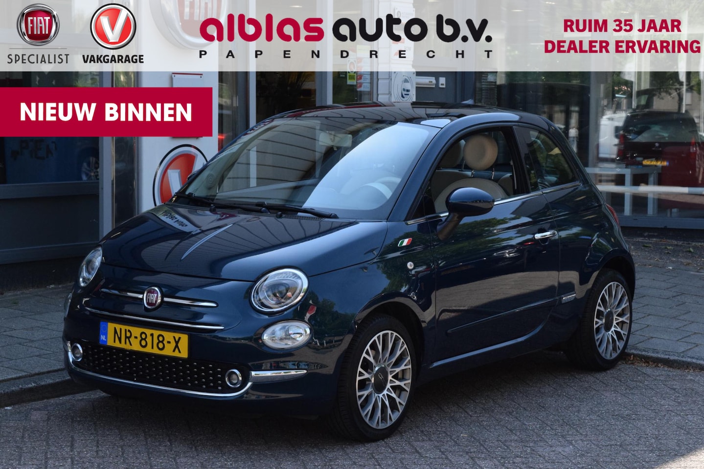 Fiat 500 - 1.2 Lounge|16"|Nav|Pano|Orig.NL - AutoWereld.nl