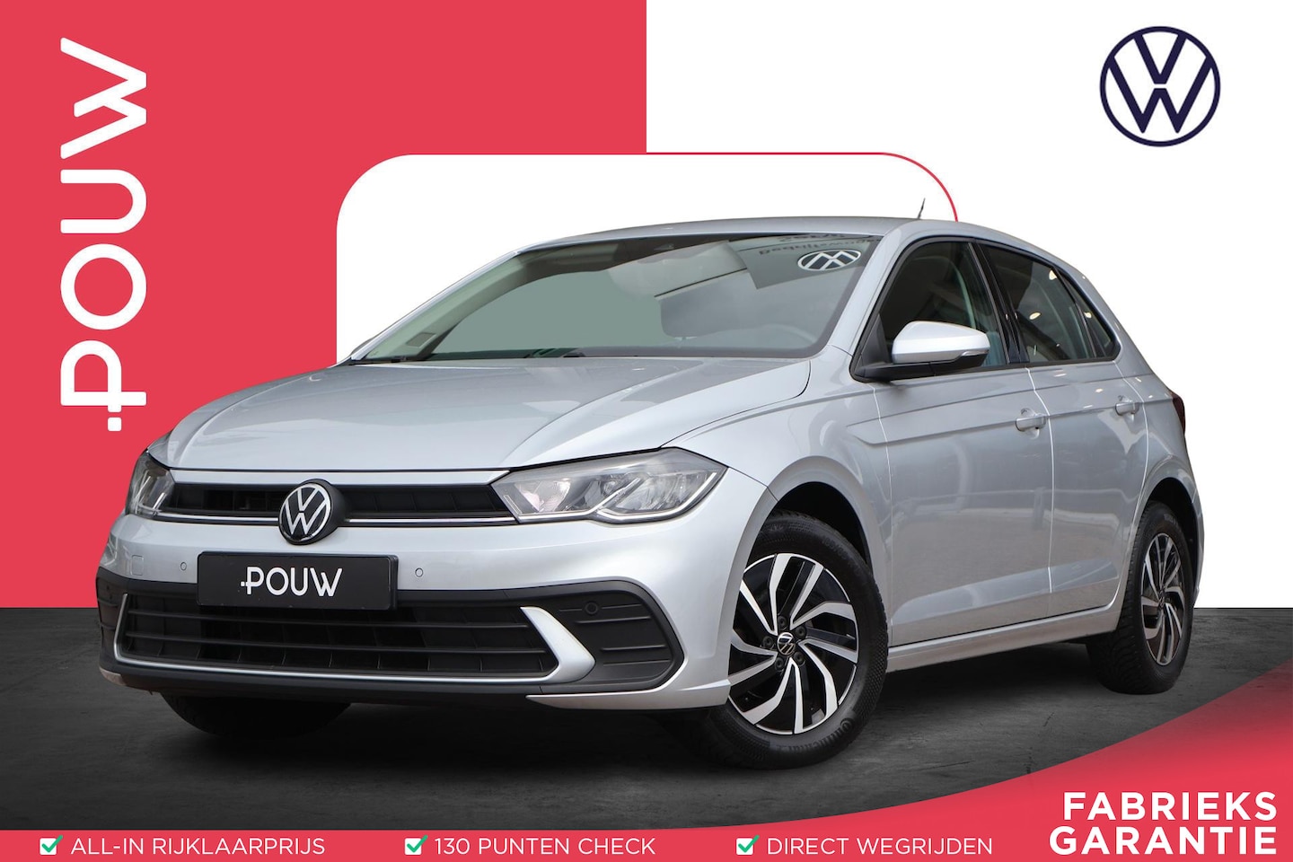 Volkswagen Polo - 1.0 TSI 95pk DSG Life Business | Adaptive Cruise | PDC | Apple Carplay | Clima | Stoelverw - AutoWereld.nl
