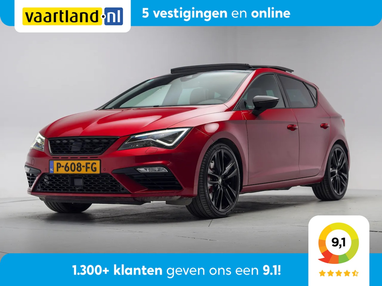 SEAT Leon - 2.0 TSI CUPRA 300 Aut. [ Panorama Navi Camera Stoelverwarming ] - AutoWereld.nl
