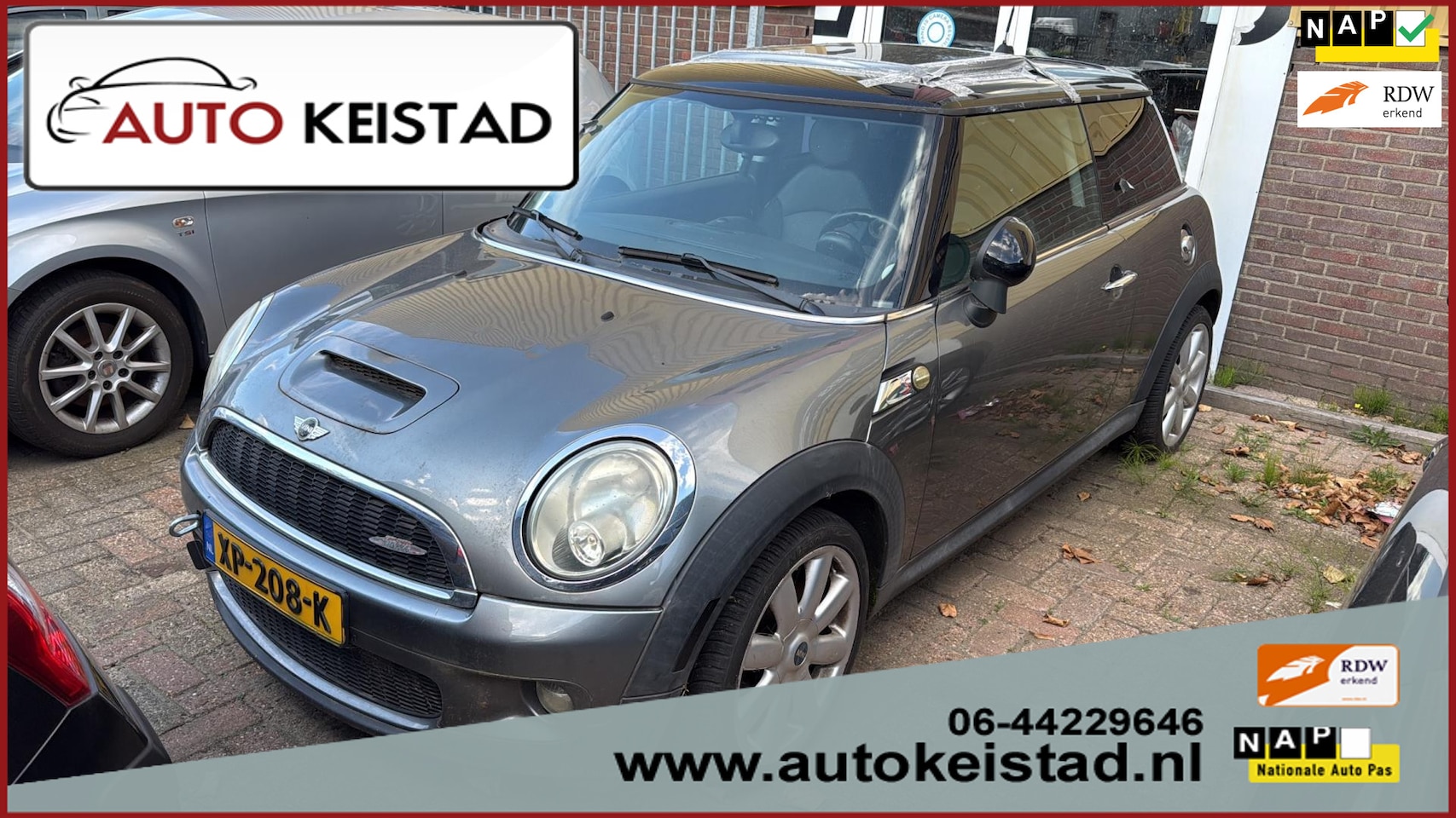 MINI John Cooper Works - Mini 1.6 JCW 211PK AUTOMAAT PANORAMA/LEDER! ELEKTRA PROBLEEM! - AutoWereld.nl