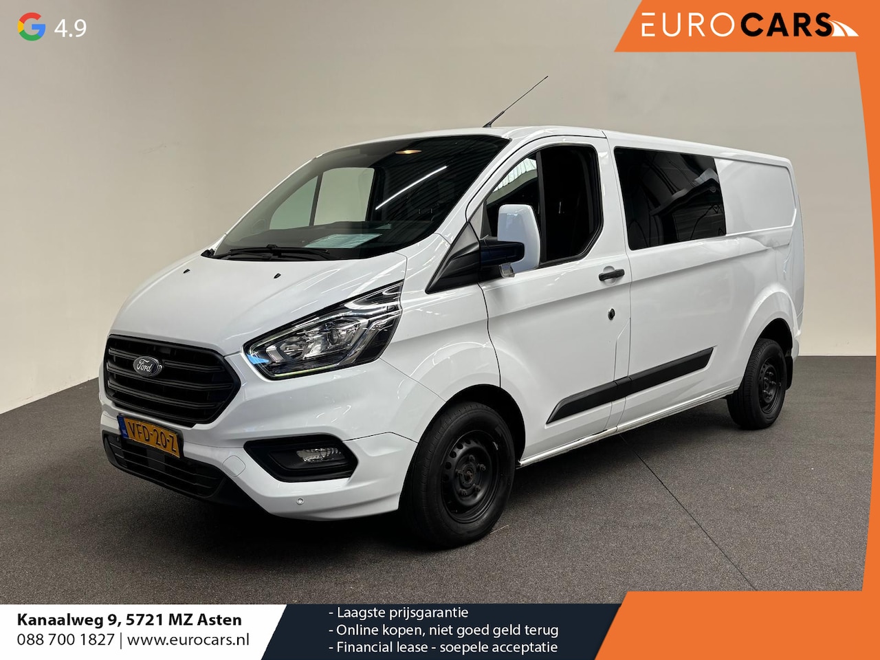 Ford Transit Custom - 300 2.0 TDCI L2H1 Trend MHEV Dubbele Cabine Airco Cruise Control - AutoWereld.nl