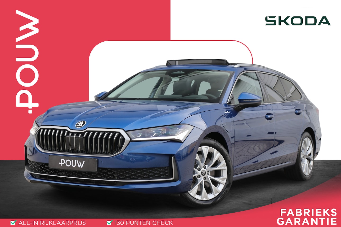 Skoda Superb Combi - 1.5 TSI 204pk PHEV Laurin & Klement | SoH 100% | Panoramadak | Leer | Stoelverwarming / Ve - AutoWereld.nl