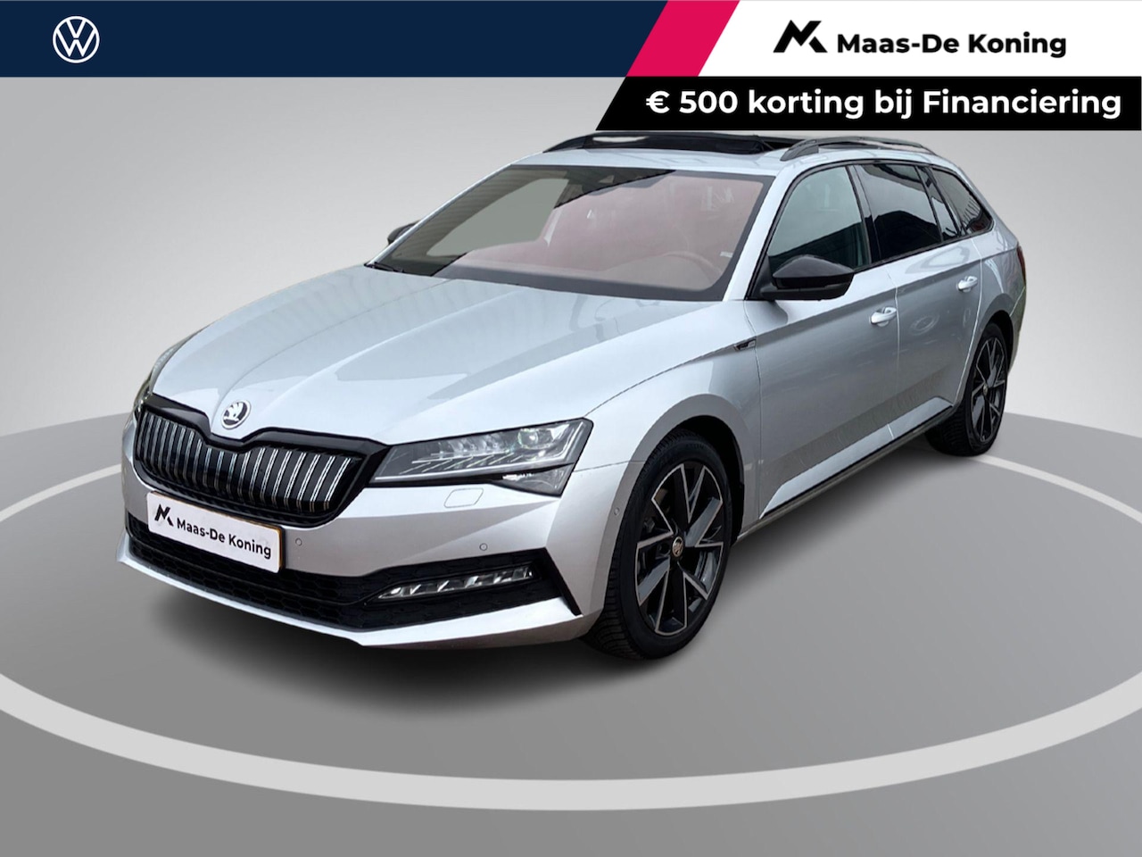 Skoda Superb Combi - 1.4TSI 160kW/218PK iV Sportline DSG · Panoramadak · Trekhaak · 360°Camera + Parkeersensore - AutoWereld.nl
