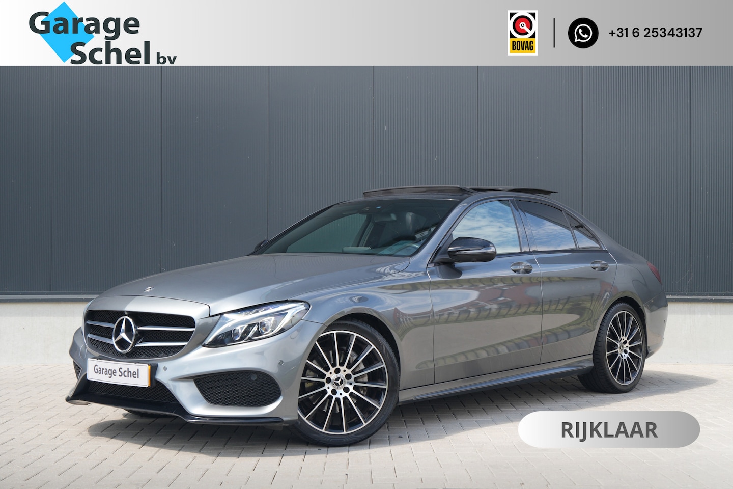 Mercedes-Benz C-klasse - 180 AMG Line Premium Plus - Burmester - 360 Camera - Pano - Keyless - Memory - LED - Rijkl - AutoWereld.nl