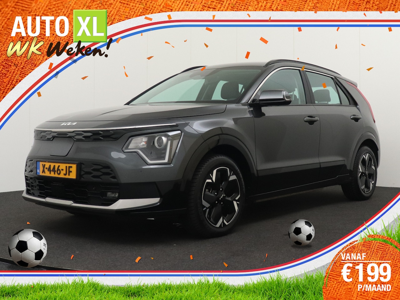 Kia Niro EV - DynamicLine 64.8 kWh 3-Fase (98% SOH) Adapt. Cruise Carplay Camera - AutoWereld.nl