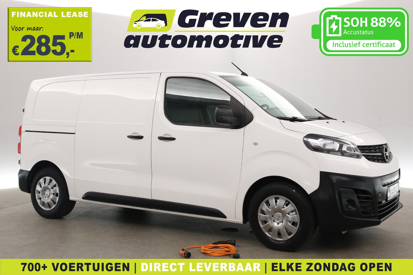 Opel Vivaro-e - 75 kWh L2H1 | Snelladen | SOH 88% | Airco | Cruise | 3 Zits | Carplay | Parkeersens. - AutoWereld.nl
