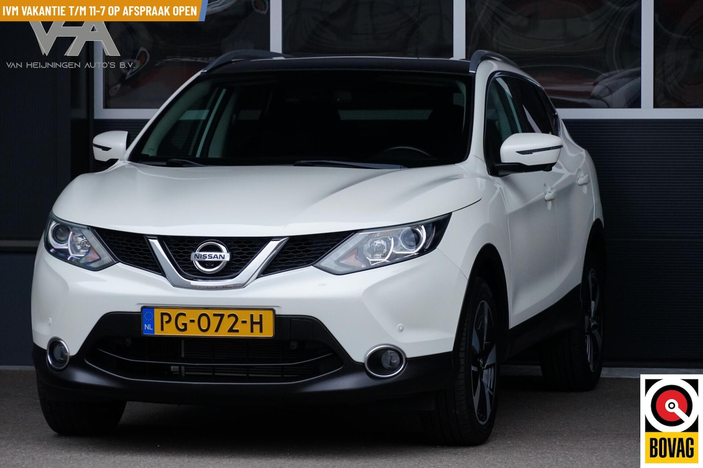 Nissan Qashqai - 1.2 N-Connecta 1.2 N-Connecta, NL, trekh. pano, cam. keyless, clima - AutoWereld.nl