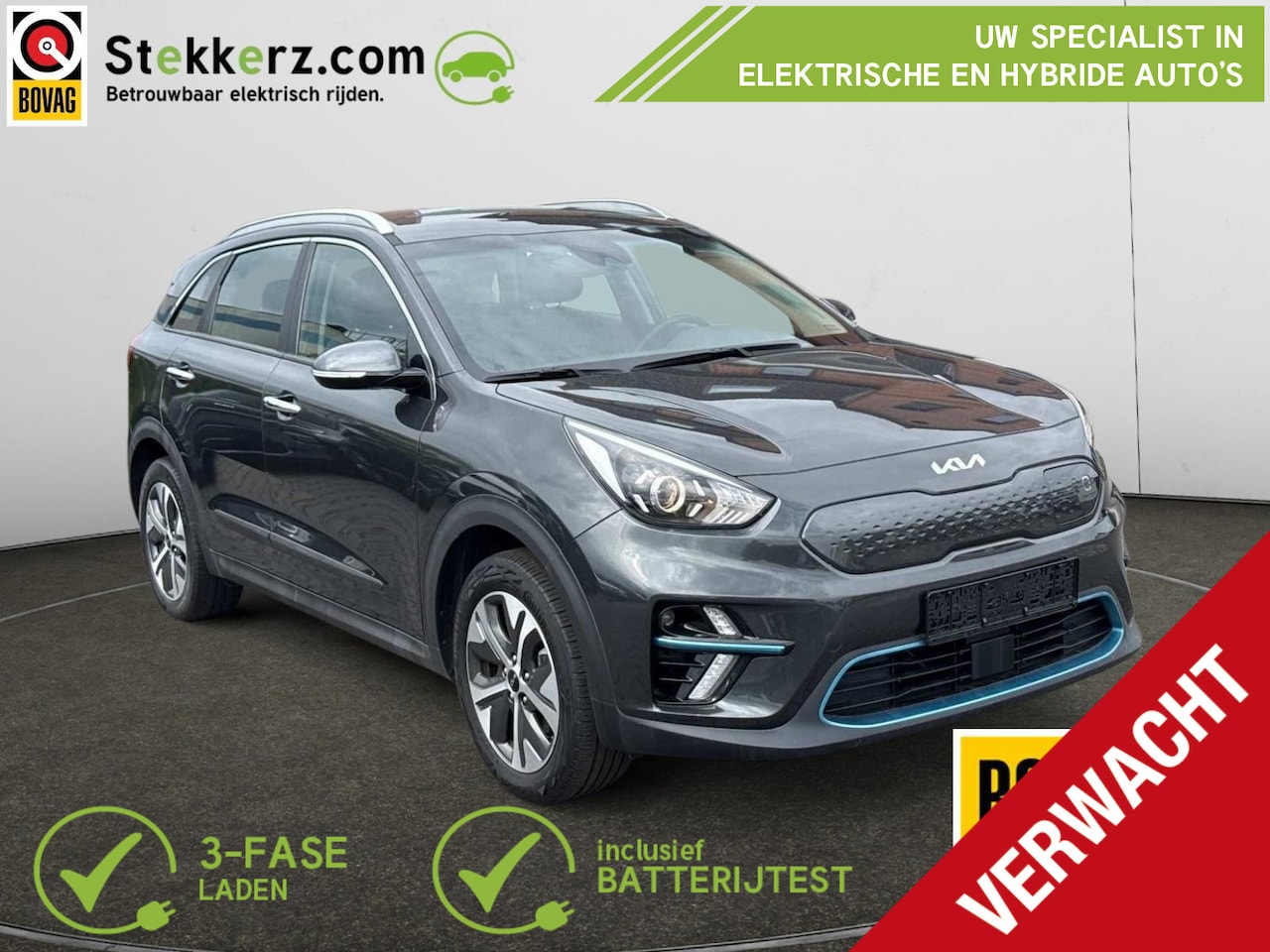 Kia e-Niro - DynamicLine 39 kWh Stoelverwarming, Lage Km.St!! - AutoWereld.nl