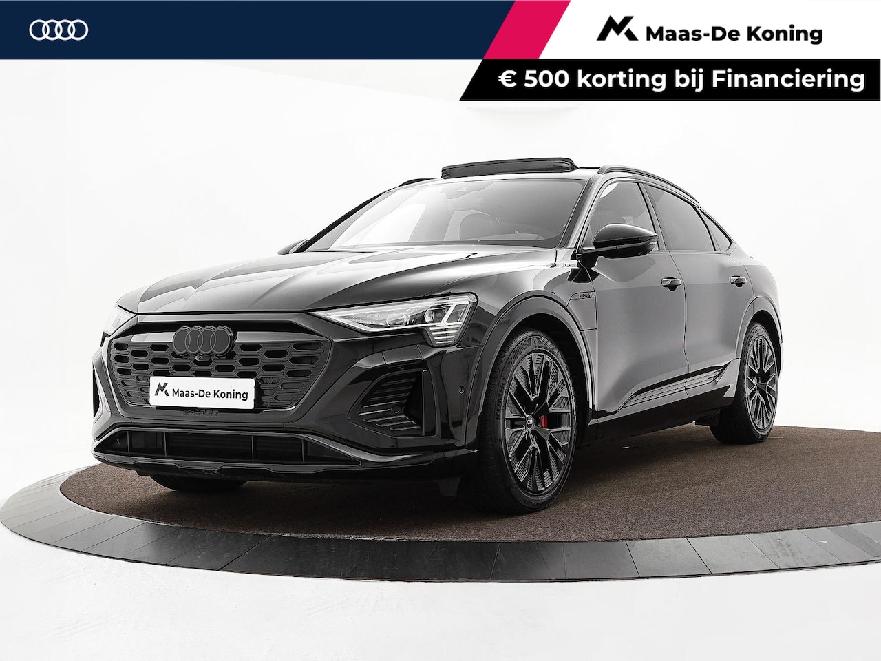 Audi Q8 Sportback e-tron - 55 408pk Quattro S Edition 115 kWh · SOH 95,1% · Panoramadak · Luchtvering · 360 Camera · - AutoWereld.nl