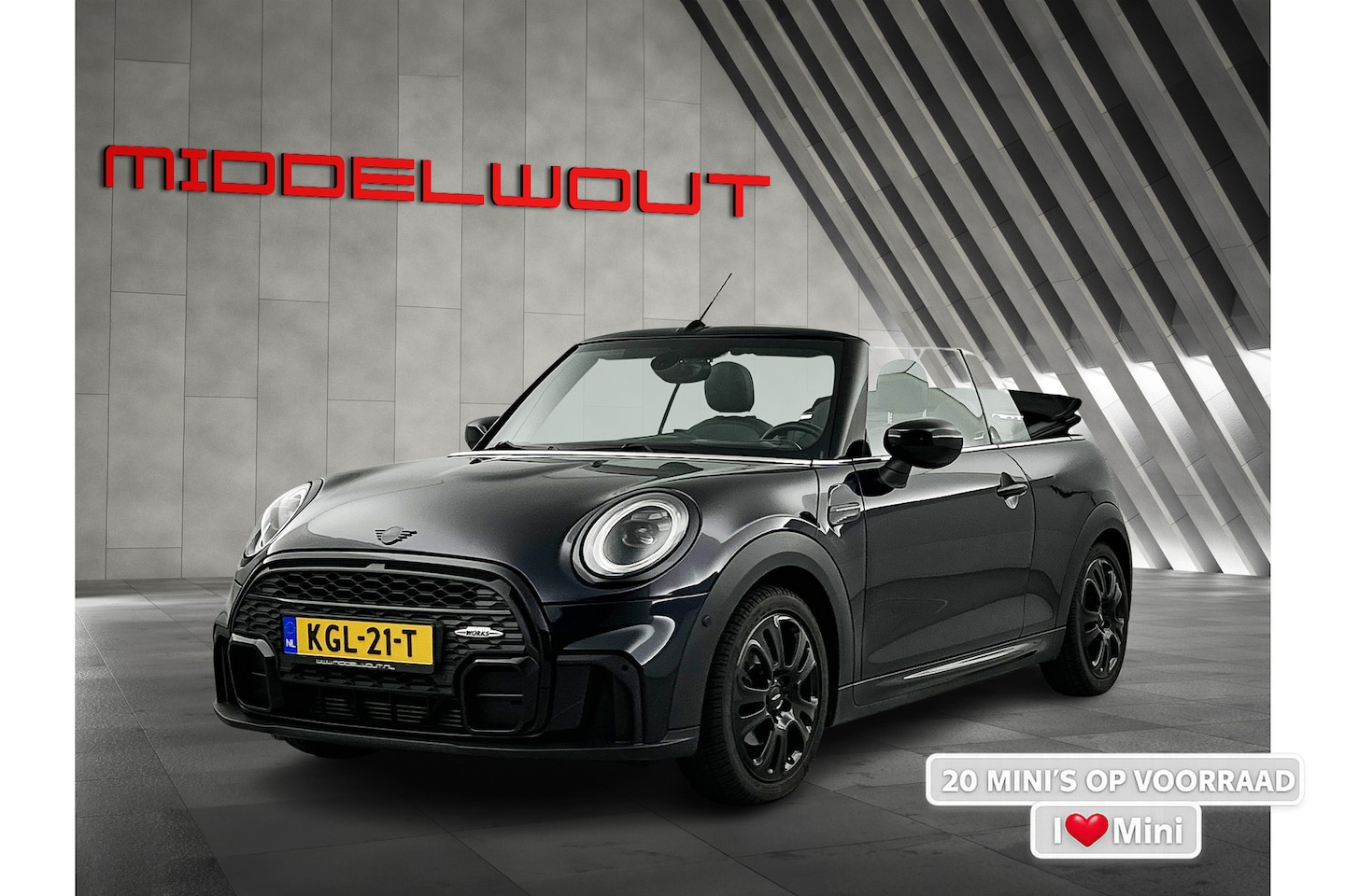 MINI Cabrio - 1.5 John Cooper Works Camera/Yours-Leder/Head-Up Display/Keyless - AutoWereld.nl