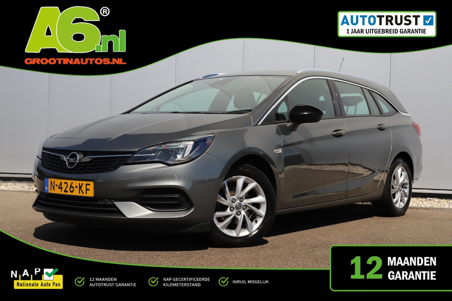 Opel Astra Sports Tourer - 1.2 Business Elegance Trekhaak Navigatie Achteruitrijcamera Carplay Android Clima Cruise C - AutoWereld.nl