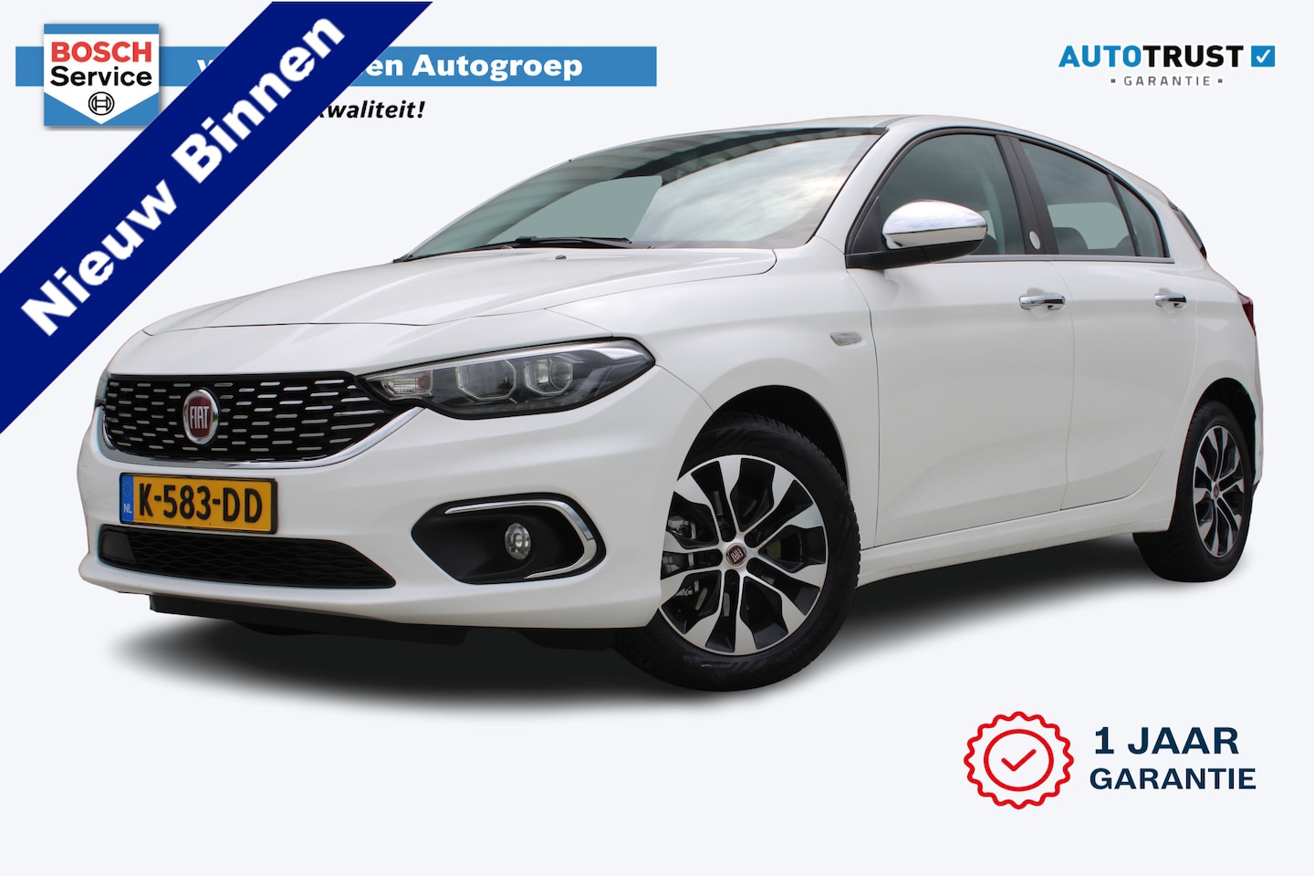 Fiat Tipo - 1.4 Mirror | Incl. 12 maanden garantie | Cruise control | Airco | Trekhaak | DAB radio | n - AutoWereld.nl
