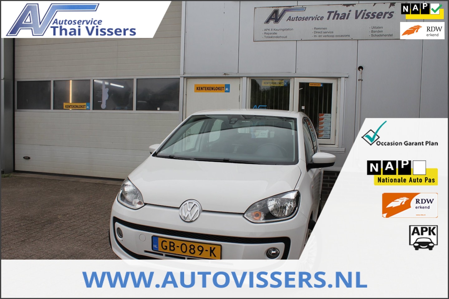 Volkswagen Up! - 1.0 high up! 5Deurs Airco Navi Cruise Elektr Pak Apk - AutoWereld.nl