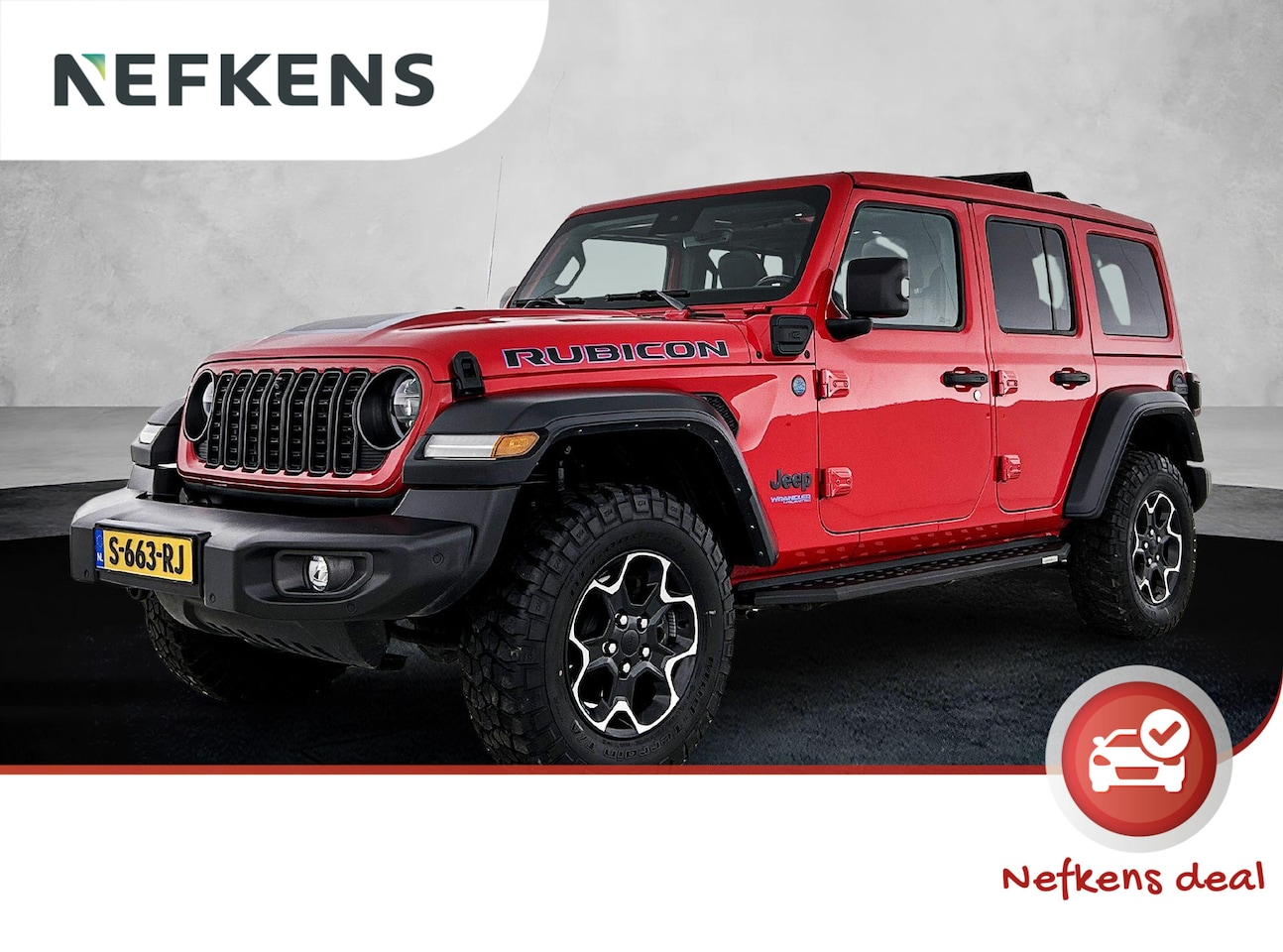 Jeep Wrangler Unlimited - 4xe 380pk Rubicon Automaat | Soft-Top | Winterpakket | Camera Voor + Achter | Navigatie | - AutoWereld.nl