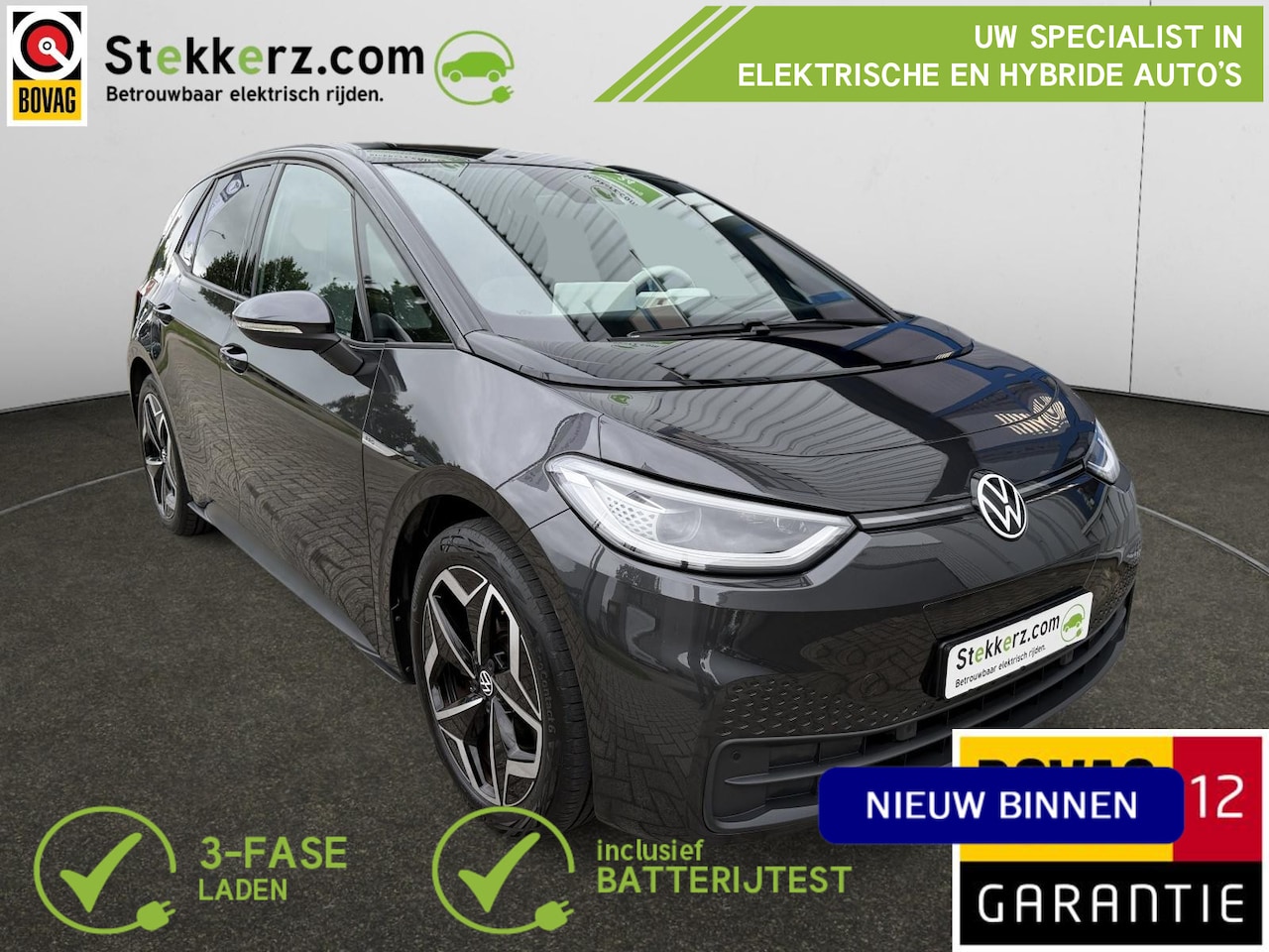Volkswagen ID.3 - Tech 58 kWh Uniek! Alle optie's! Trekhaak, org. Fietsendrager! - AutoWereld.nl