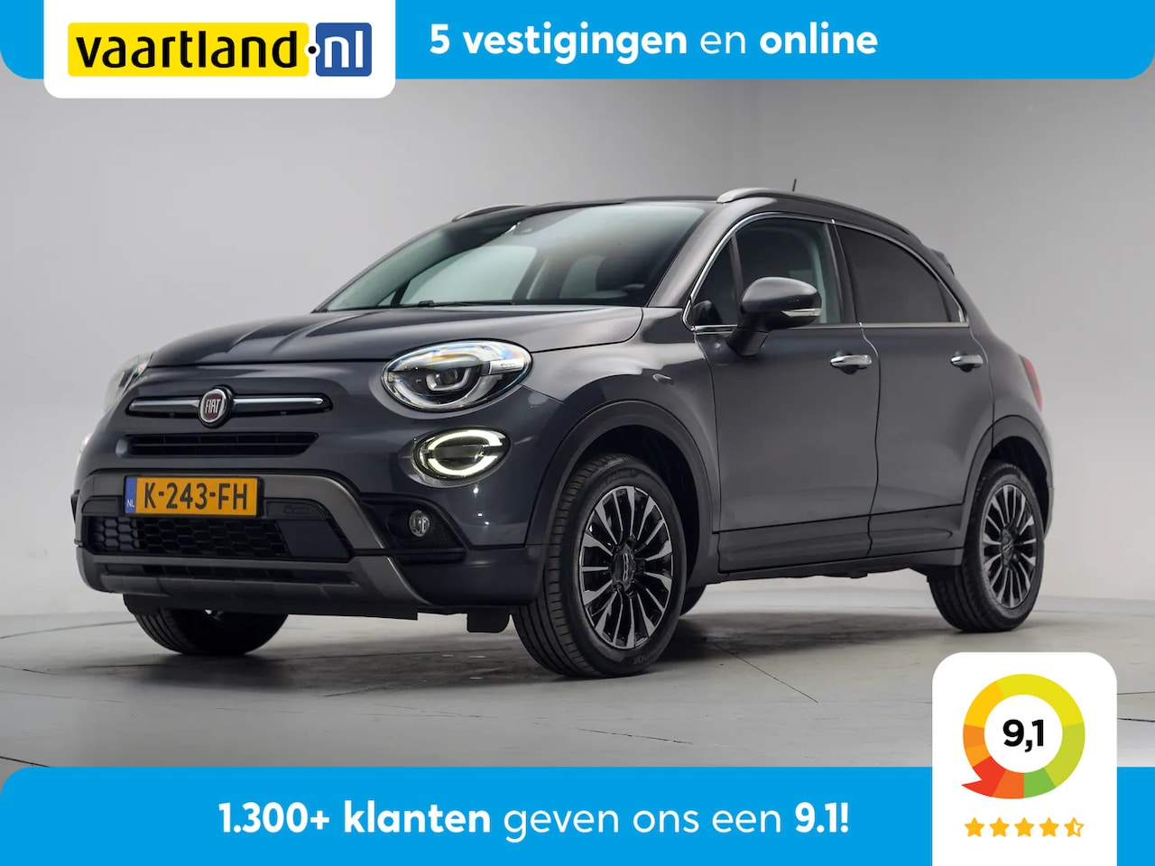 Fiat 500 X - Cross 1.0 GSE City Cross Opening Edition [ Keyless Stoelverwarming Camera ] - AutoWereld.nl
