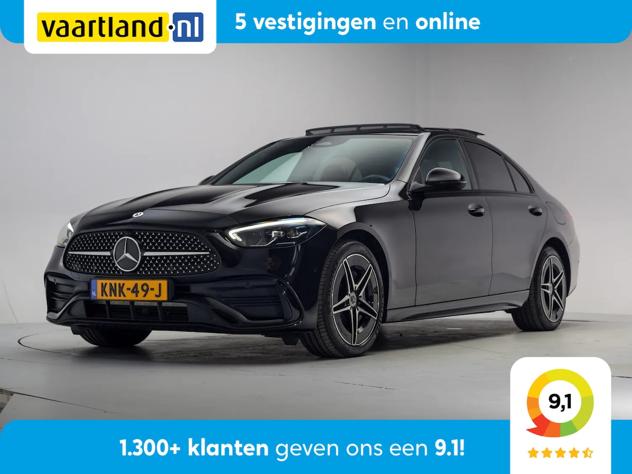 Mercedes-Benz C-klasse - 300e AMG Line Night Aut. [ Panoramadak Sfeerverlichting Camera ] - AutoWereld.nl