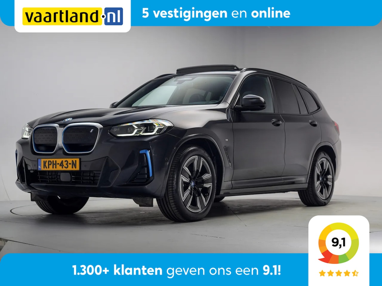 BMW iX3 - M Sport High Executive 80 kWh 3-fase [ Panorama Leder Adapt.cruise Camera ] - AutoWereld.nl