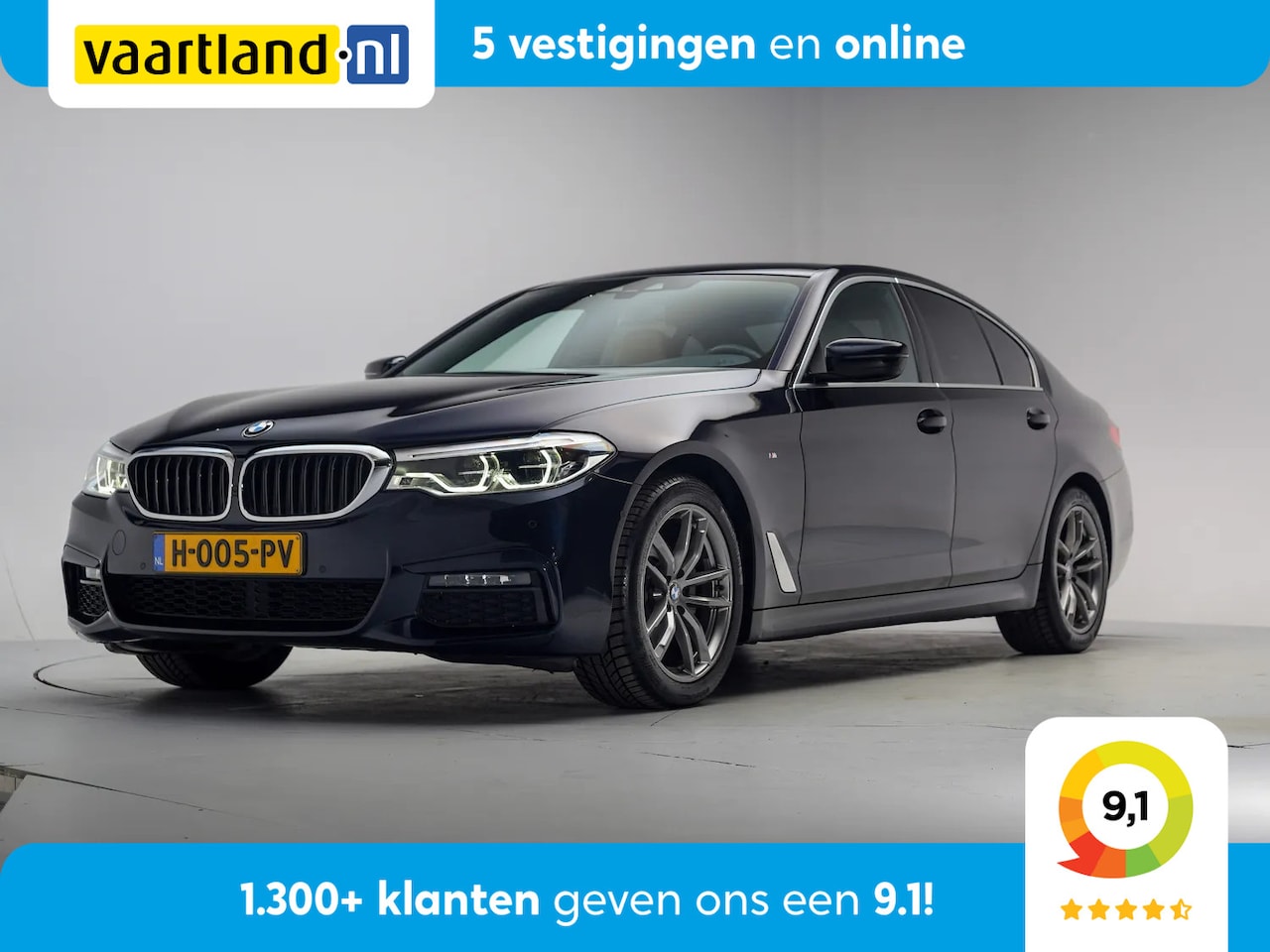 BMW 5-serie - 520i M Sport Aut. [ Comfort-zetels 360°Cam HiFi-Audio ] - AutoWereld.nl