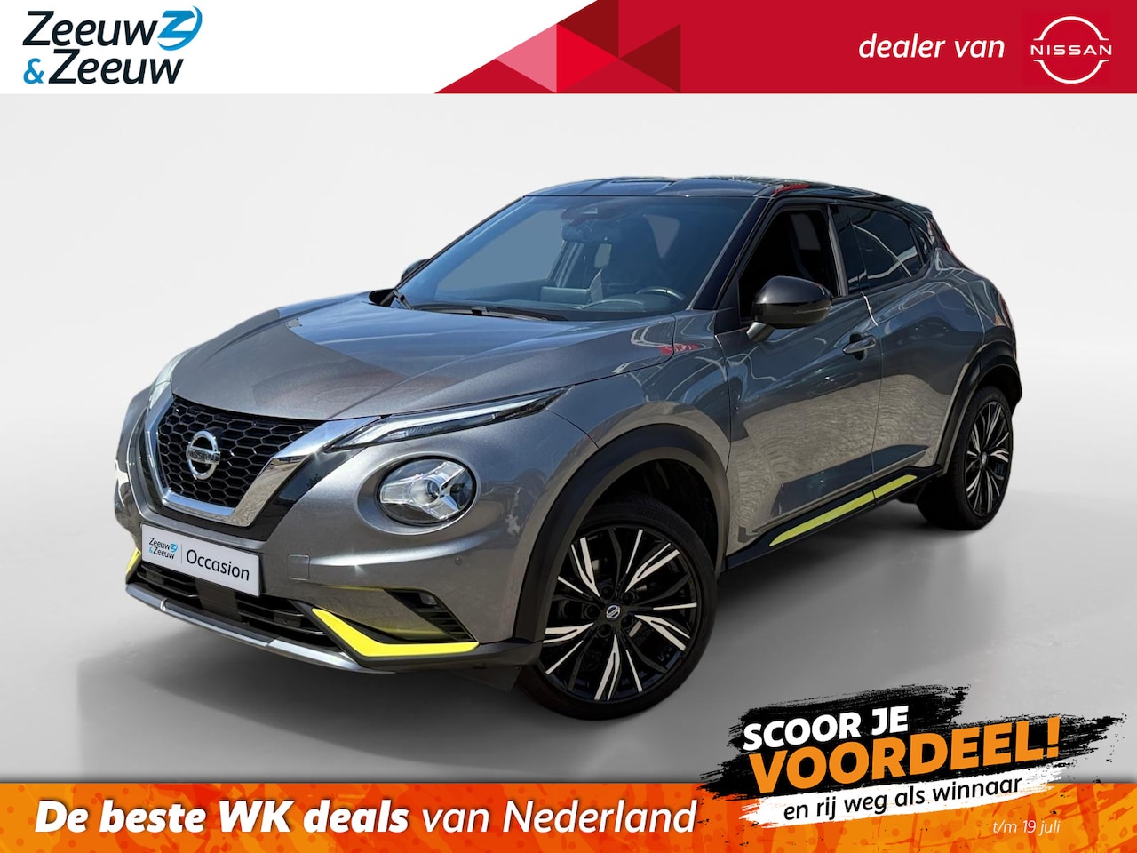 Nissan Juke - 1.0 DIG-T N-Design *Navi+Camera*Climate*Cruise*Hoge Instap*Sportieve uitvoering! - AutoWereld.nl