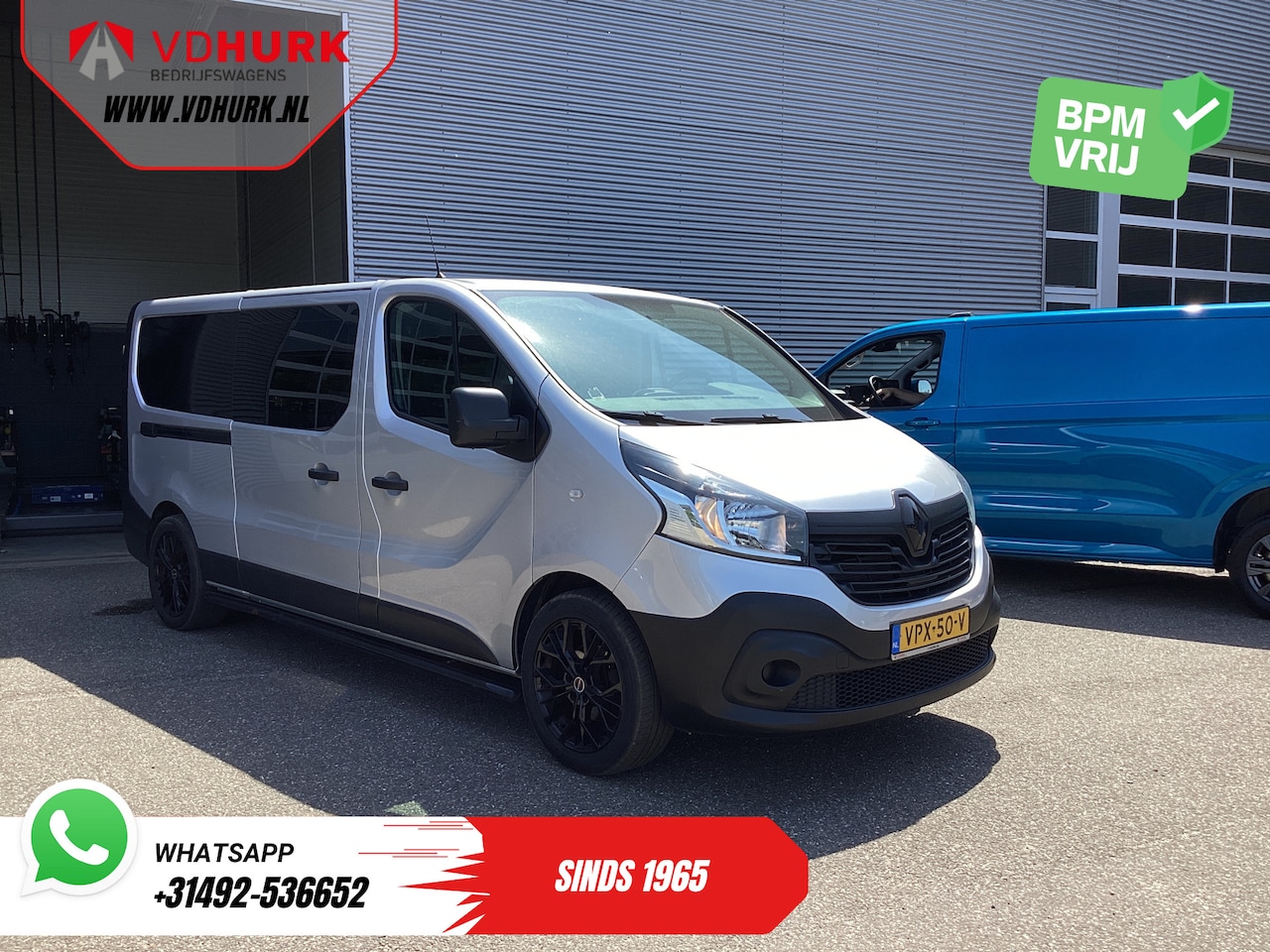 Renault Trafic - 1.6 dCi L2 DC Dubbel Cabine Euro 6/ Cruise/ Navi/ LMV/ Airco/ PDC/ Sidebars/ Keyless - AutoWereld.nl