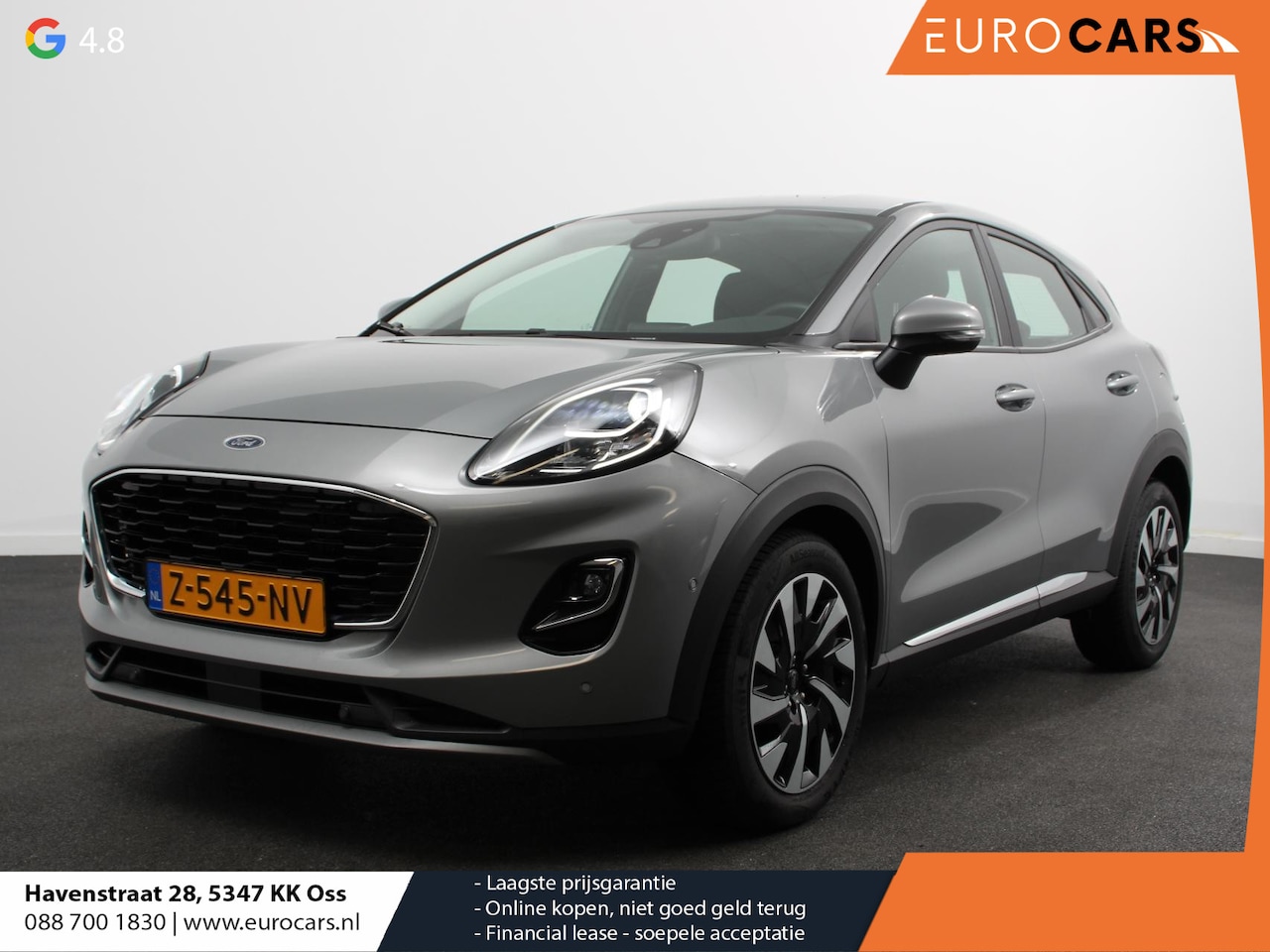 Ford Puma - 1.0 EcoBoost Hybrid 125pk Titanium Navigatie Apple Carplay/Android auto Airco Parkeersenso - AutoWereld.nl