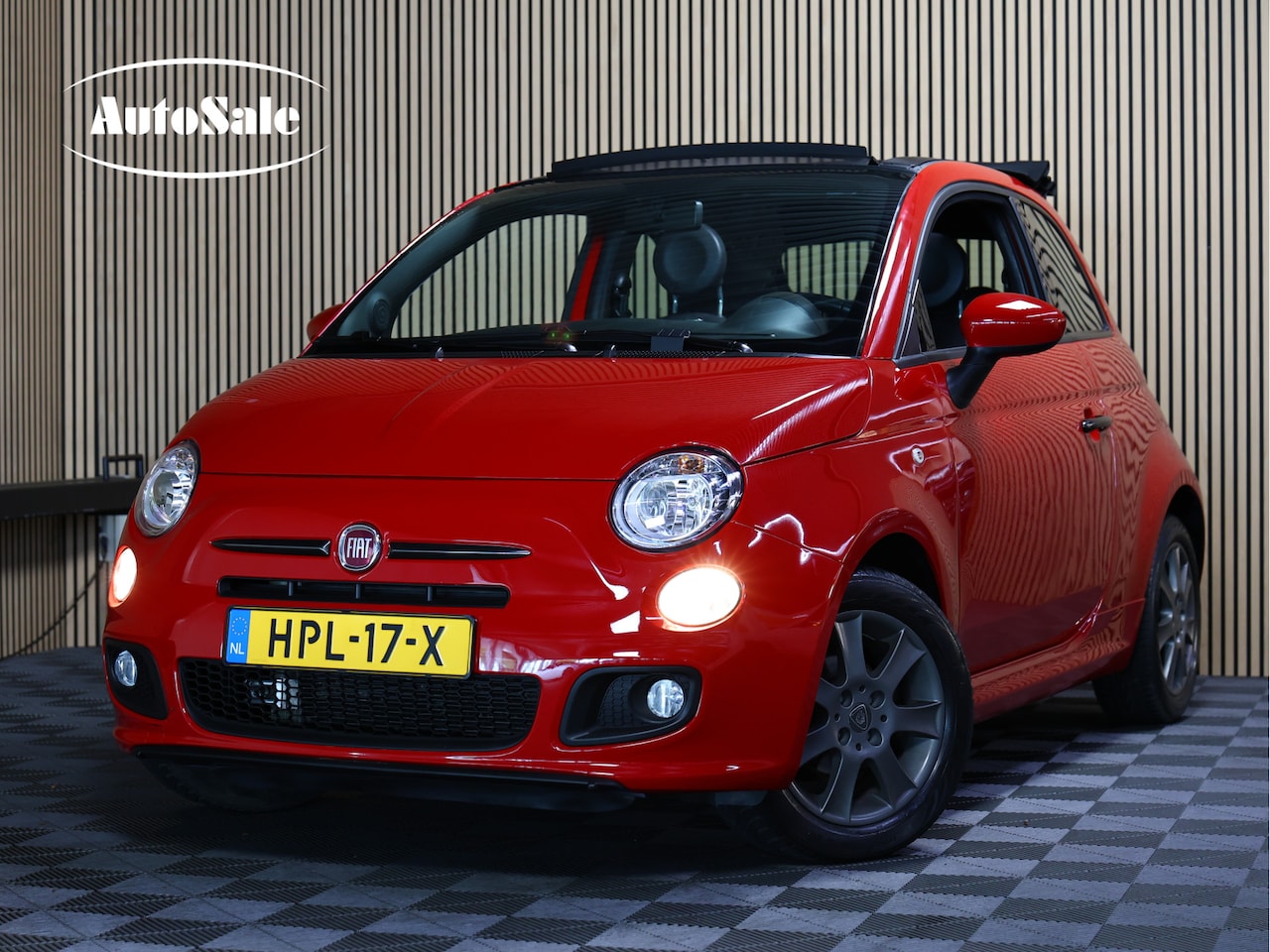 Fiat 500 - 1.2 LOUNGE CABRIO SPORT AVM AIRCO OPEN DAK CITY "13 - AutoWereld.nl