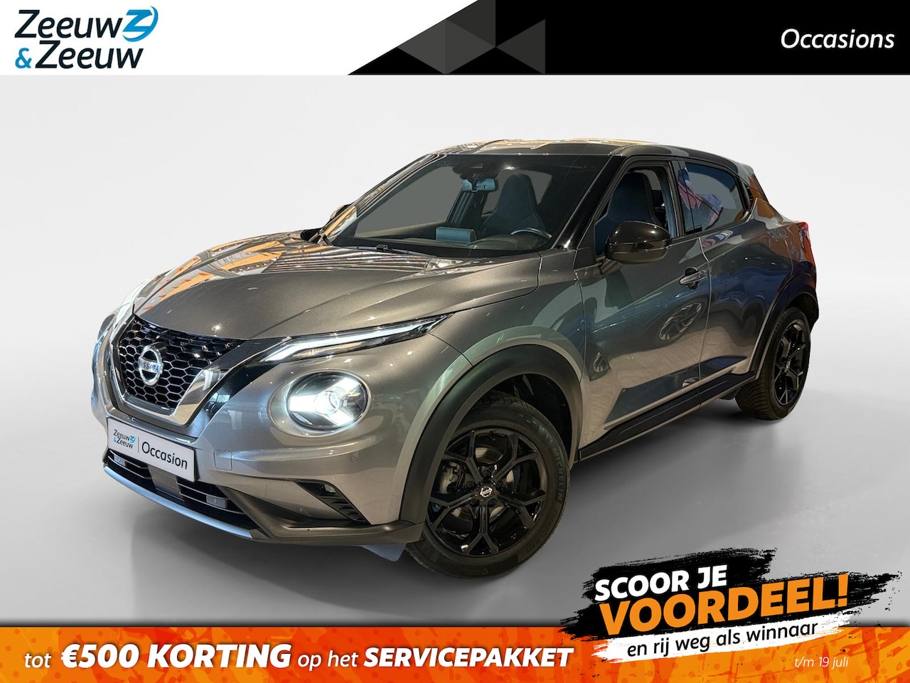 Nissan Juke - 1.0 DIG-T N-Connecta *Navi+Camera*Climate*Cruise*Parkeersensoren*Hoge Instap! - AutoWereld.nl
