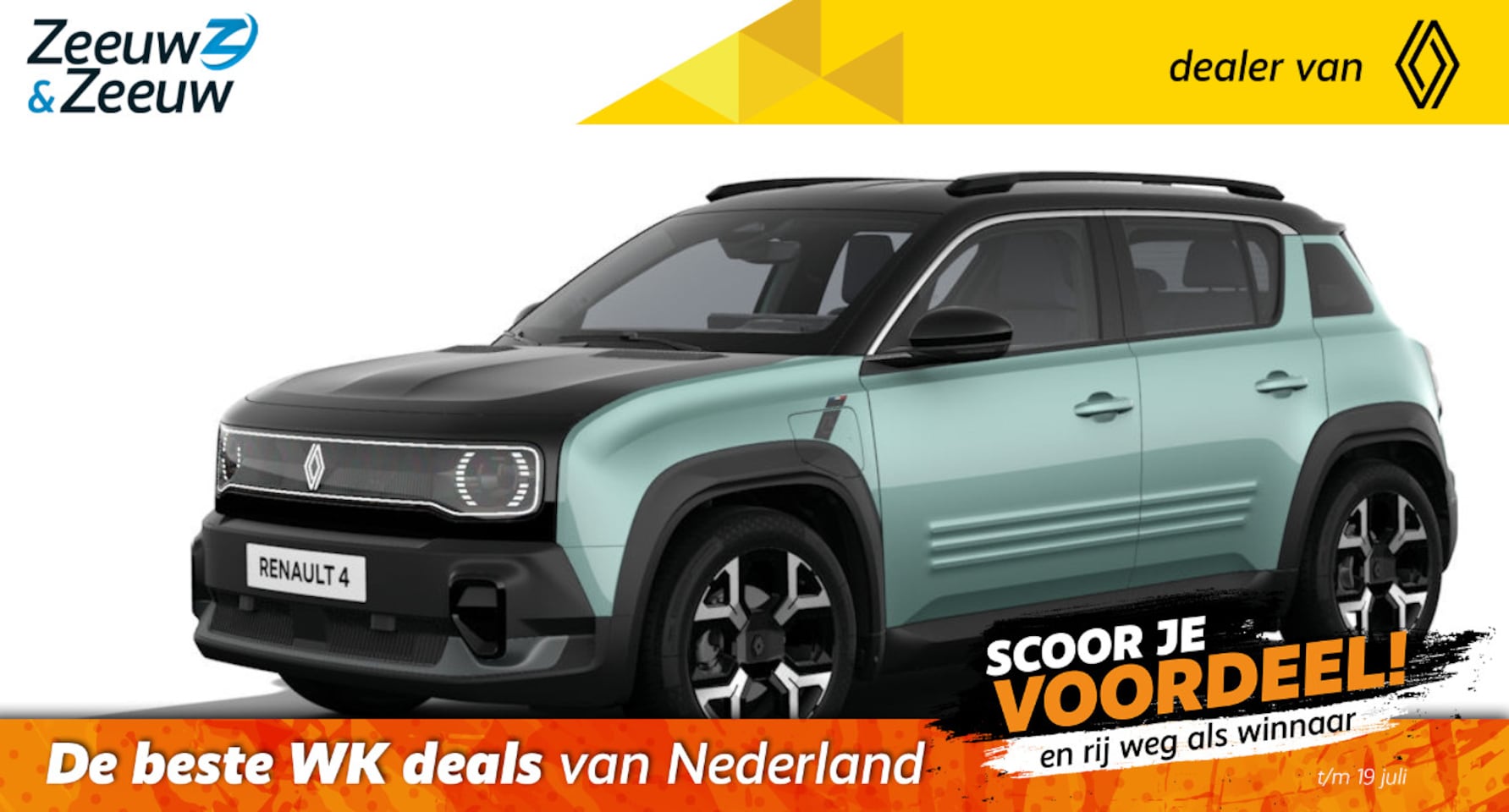 Renault 4 - Techno comfort range | Profiteer nu van €4.800,- Zeeuw & Zeeuw voorraadkorting | NU met GR - AutoWereld.nl
