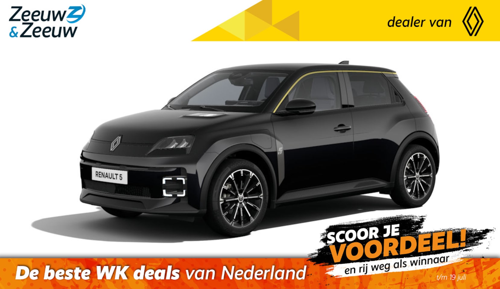 Renault 5 - urban range techno 40 kWh NU met €3.660,- Zeeuw & Zeeuw voorraadkorting en met GRATIS 5 ja - AutoWereld.nl