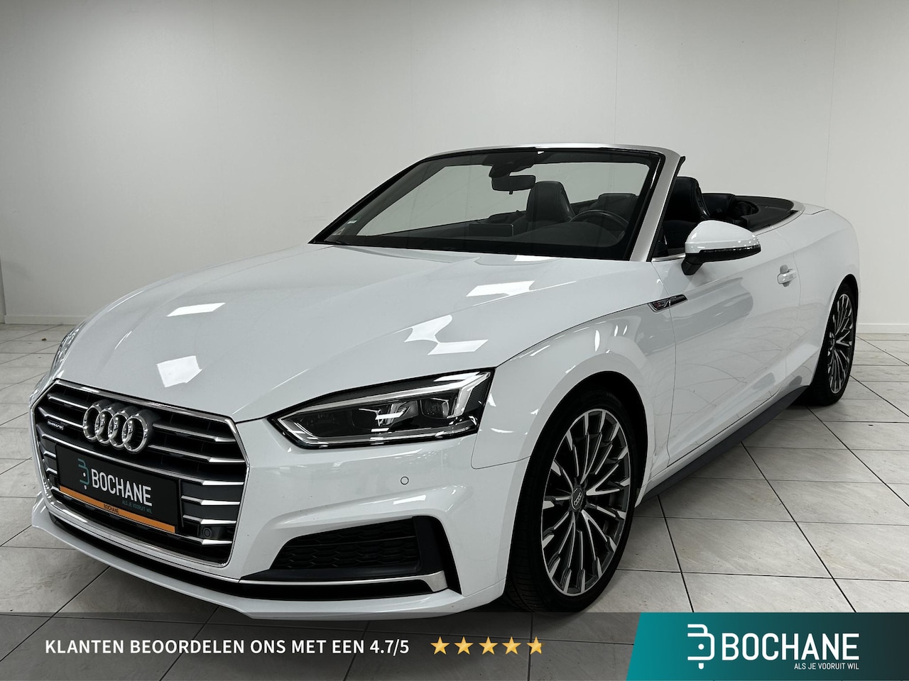 Audi A5 Cabriolet - 2.0 TFSI MHEV Sport Pro Line S-LINE | WEGKLAPBARE TREKHAAK | LEDEREN BEKLEDING - AutoWereld.nl
