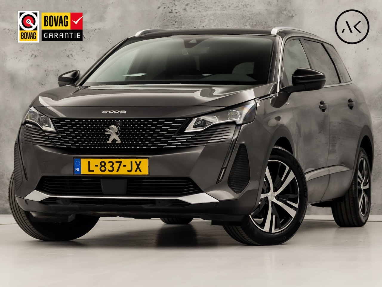Peugeot 5008 - 1.2 PureTech GT 7 Persoons Automaat (APPLE CARPLAY, 1e EIGENAAR, GROOT NAVI, LEDER/ALCANTA - AutoWereld.nl