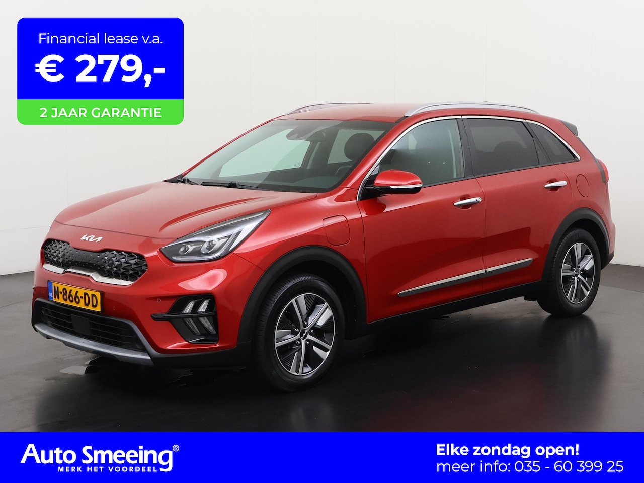 Kia Niro - 1.6 GDi PHEV DynamicPlusLine | Trekhaak | Leder | Zondag Open! - AutoWereld.nl