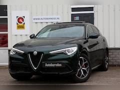 Alfa Romeo Stelvio - 2.0 T 280PK Q4 AWD Ti*Perfect Alfa Onderh.*Pano/ACC met stuurhulp/Leder/Stoelverw./Stuurve