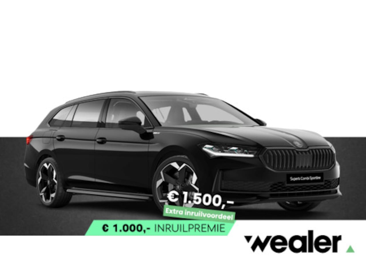 Skoda Superb Combi - Sportline Business 1.5 TSI PHEV 204 PK | Trekhaak | Panoramadak | 19"Lichtmetalen velgen | - AutoWereld.nl