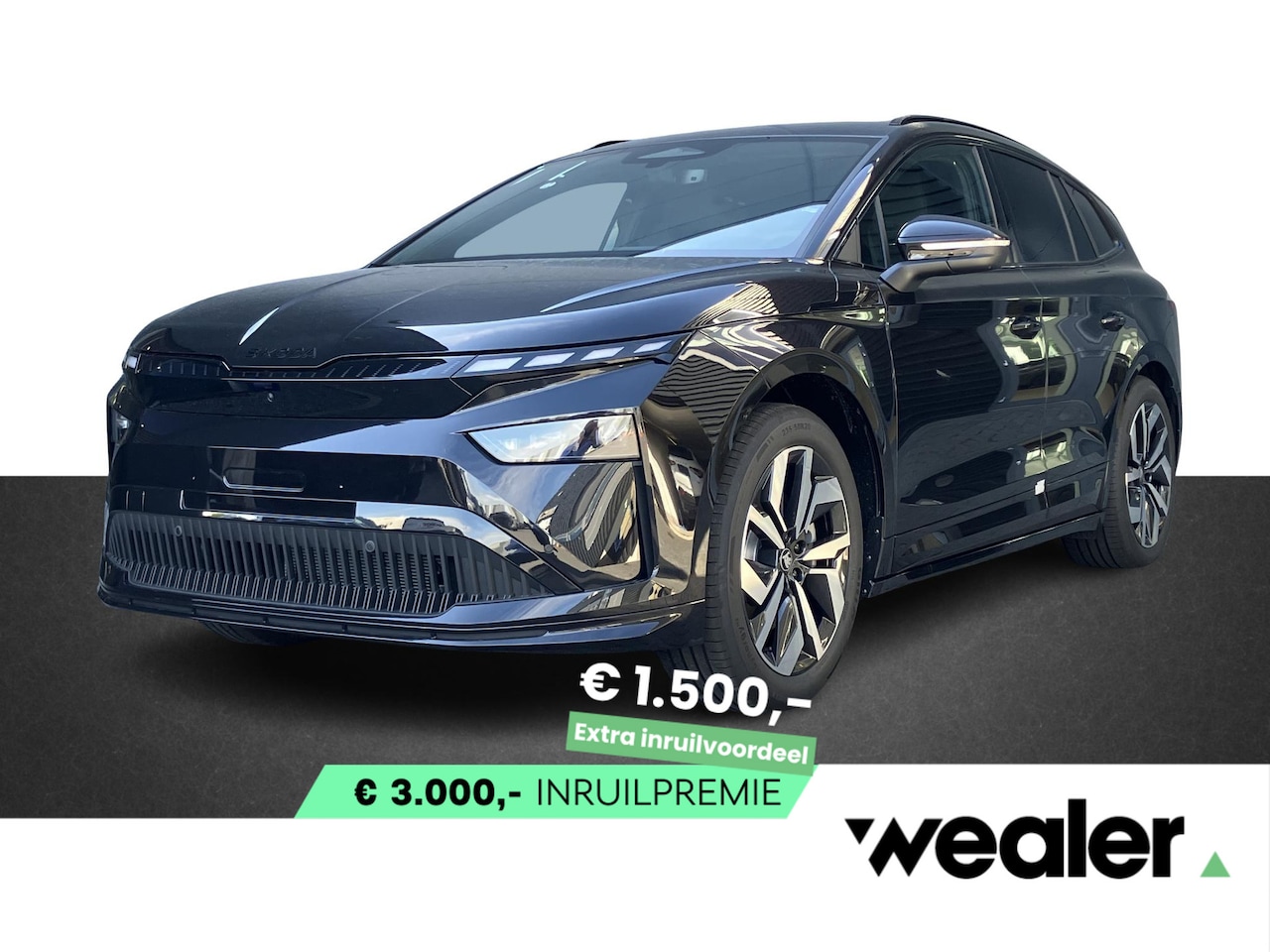Skoda Enyaq iV - Sportline Elektromotor 286 PK | trekhaak | Head-up display | 360 graden camera | - AutoWereld.nl