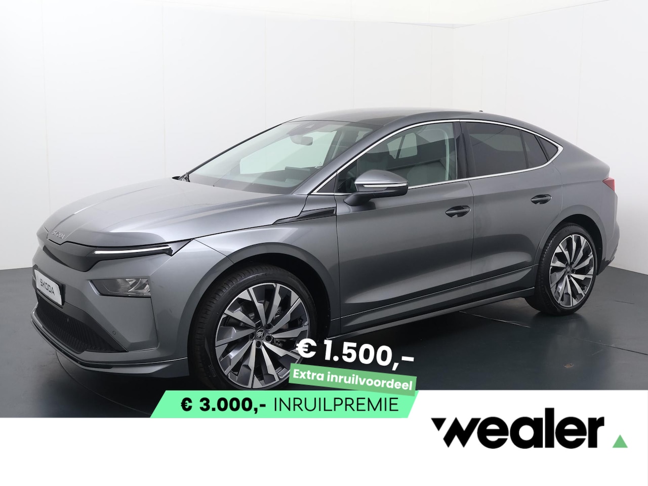 Skoda Enyaq Coupé iV - 85 Selection Elektromotor 286 PK | 21" Lichtmetalen velgen | Trekhaak | Clever Upgrade Pak - AutoWereld.nl