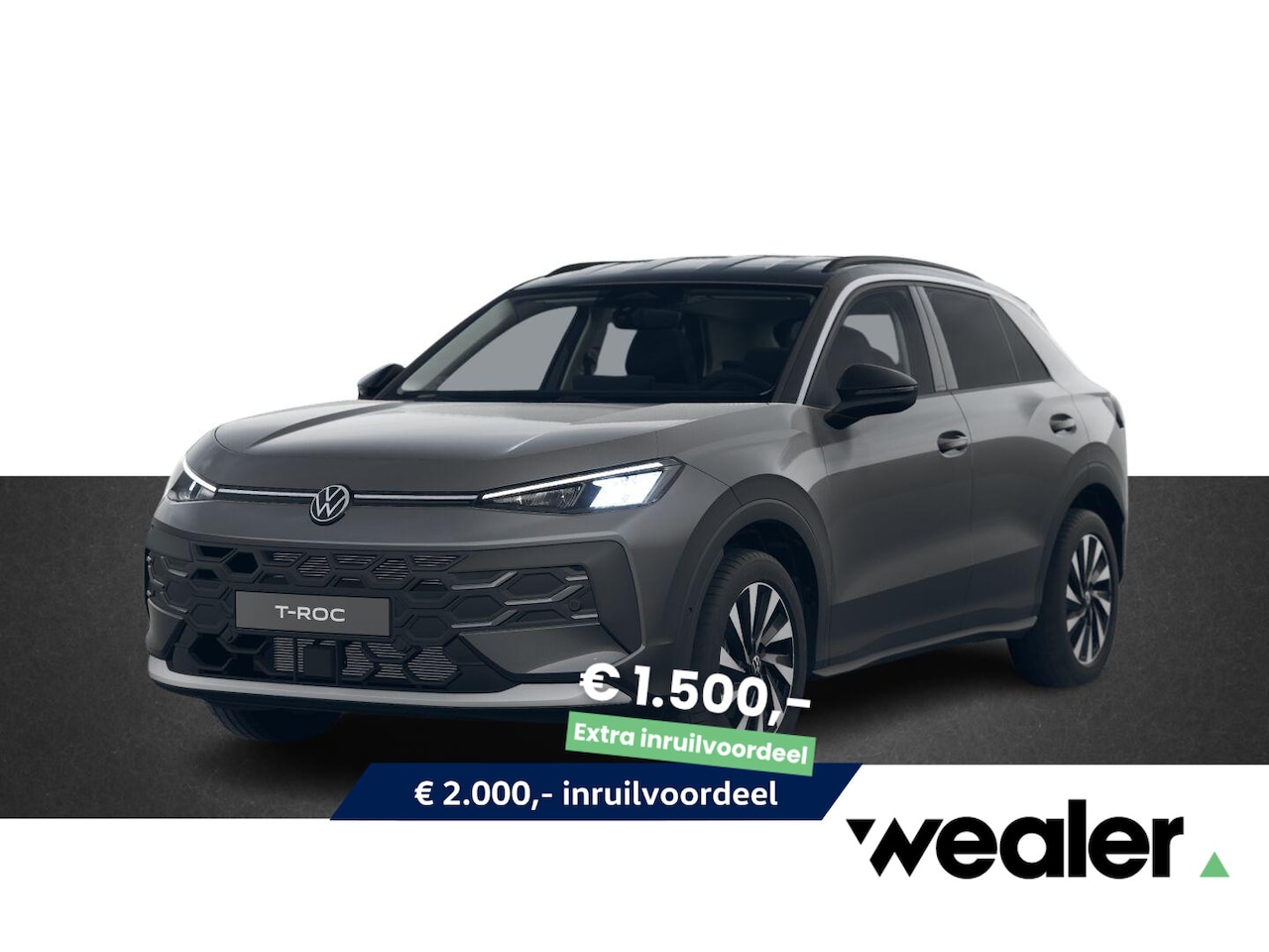 Volkswagen T-Roc - Life First Edition 1.5 eTSI 85 kW / 116 PK DSG | Trekhaak wegklapbaar | Multimedia pakket - AutoWereld.nl