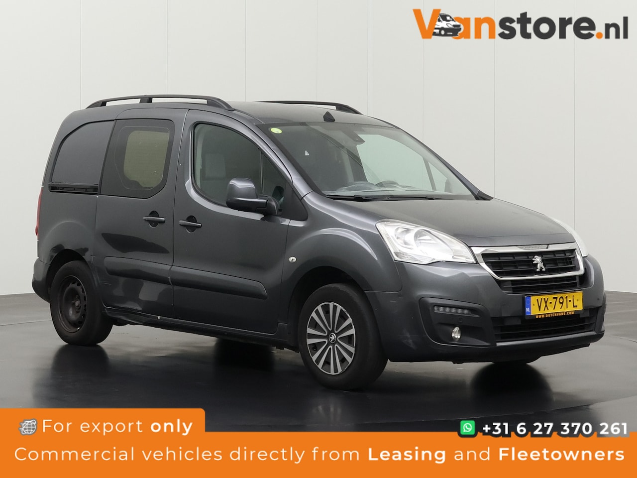 Peugeot Partner - 120 1.6 BlueHDi 100PK Première S&S | 3-Zits | Airco | Navigatie | Trekhaak - AutoWereld.nl