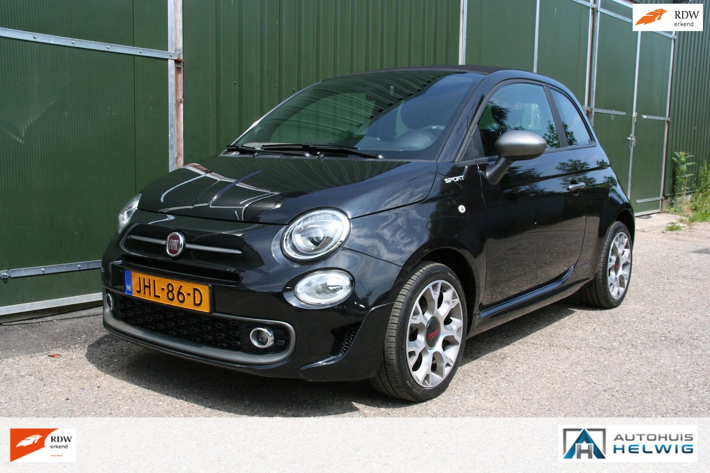 Fiat 500 C - 1.0 Hybrid Sport 1.0 Hybrid Sport, AIRCO, NAVIGATIE, HALF LEER. - AutoWereld.nl