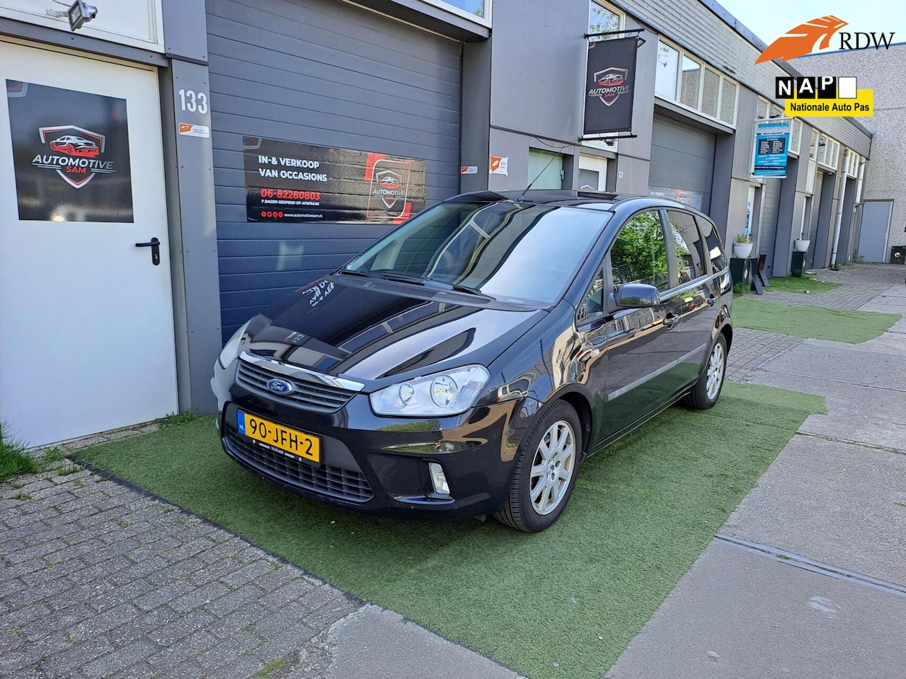 Ford C-Max - 1.6-16V Titanium Zwart 2009 Airco Cruise NAP - AutoWereld.nl