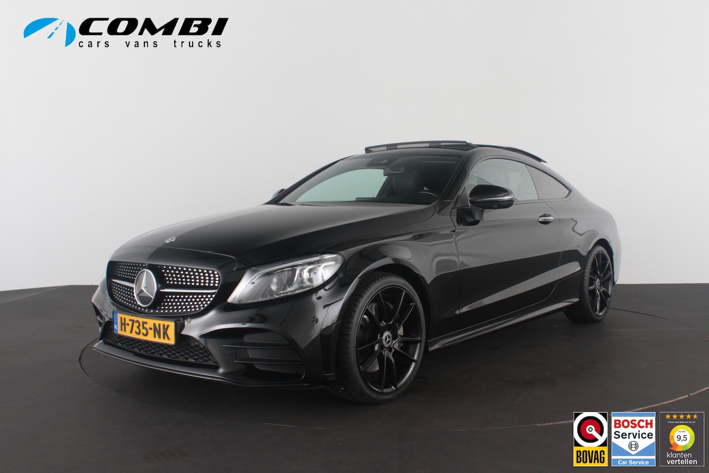 Mercedes-Benz C-klasse Coupé - 300 Premium AMG Plus Pack > 258pk/Pano.Schuif/Burmester/Standkachel/Sfeerverlichting.... - AutoWereld.nl