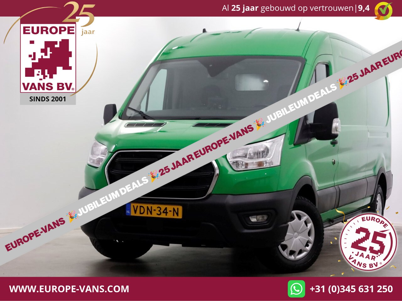Ford Transit - 350 2.0 TDCI 130pk E6 RWD L3H2 Trend Airco/Camera/Trekhaak 2750kg 11-2019 - AutoWereld.nl