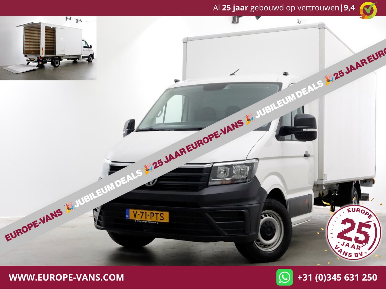 Volkswagen Crafter - 35 2.0 TDI 140pk Bakwagen met laadklep en zijdeur 12-2021 - AutoWereld.nl