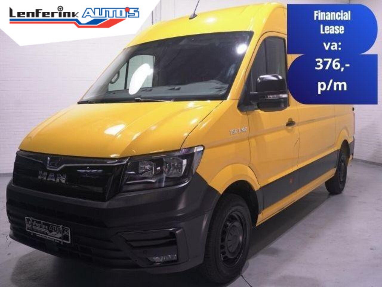 MAN TGE - 3.140 pk DSG Automaat L3H3 Airco, DHL Geel App Connect, Cruise Control, 270 Graden Deuren, - AutoWereld.nl
