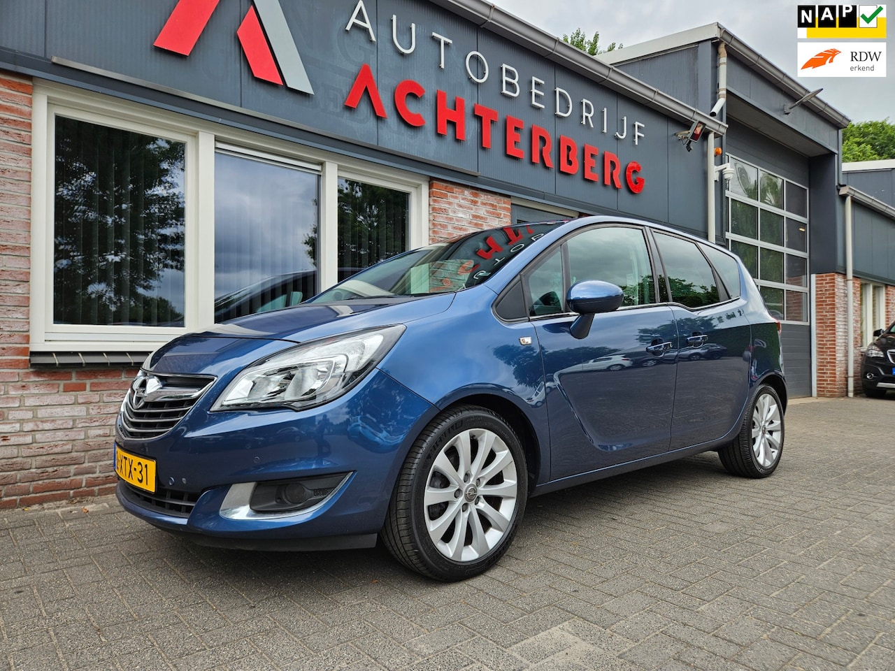 Opel Meriva - 1.4 Turbo Cosmo Trekhaak! Airco! Cruise Control! Navigatie! Dealer Onderhouden! Nette Auto - AutoWereld.nl